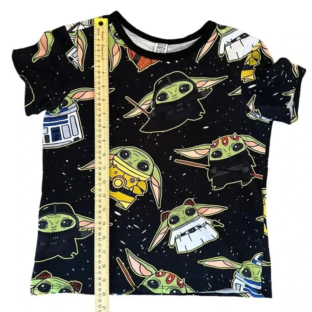 Wild Rich Kids T-Shirt youth size 12 Star Wars Grogu short Sleeve - Picture 4 of 6